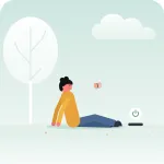 Digital detox illustration