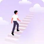 Take the stairs illustration