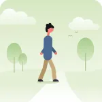 Walking illustration