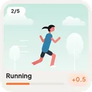 Mini habit widget for Running
